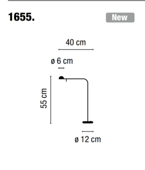 Pin 1655 tafellamp Vibia