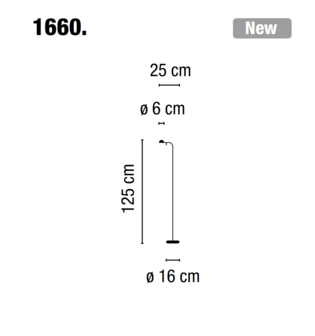 Pin 1660 vloerlamp Vibia 