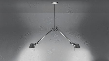 Tolomeo suspension due bracci hanglamp Artemide