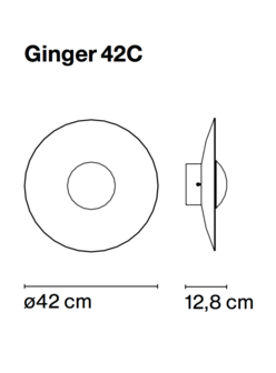 Ginger 42c wandlamp Marset