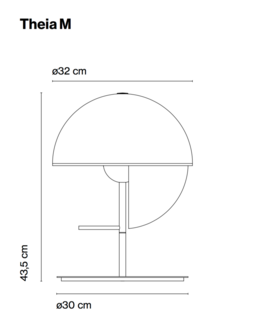 Theia m tafellamp Marset