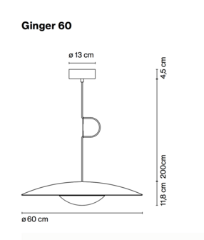Ginger 60 hanglamp Marset