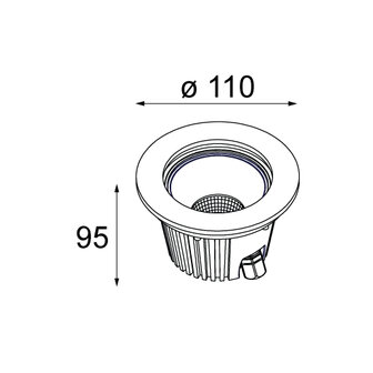 Hipy 110 ip67 led ge grondspot Modular