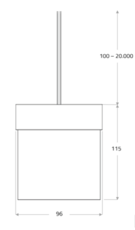 Petit cru solitaire hanglamp Massifcentral