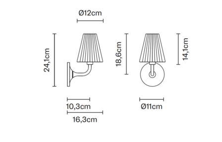 Flow wandlamp Fabbian 