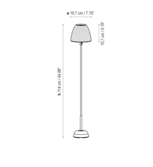 Atticus p/114/R portable outdoor vloerlamp Bover