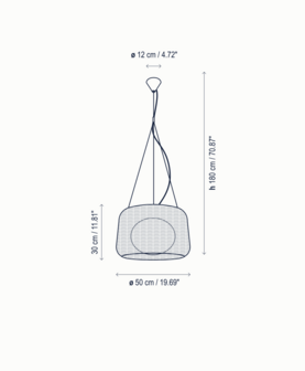 Fora 90 outdoor hanglamp Bover