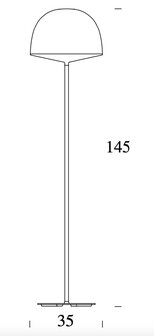 Cheshire medium vloerlamp FontanaArte