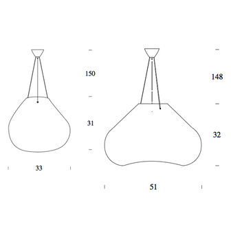 Bolla grande hanglamp FontanaArte