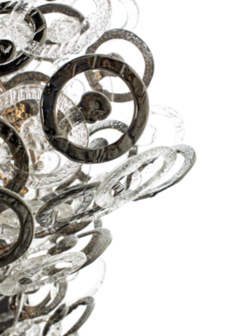 Hanglamp met glasschakels &Oslash;100 cm medium Lumi&egrave;re