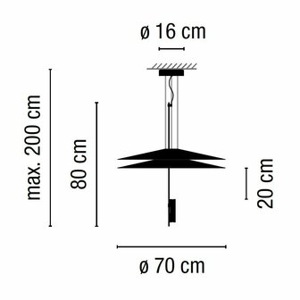 Flamingo 1510 hanglamp Vibia 