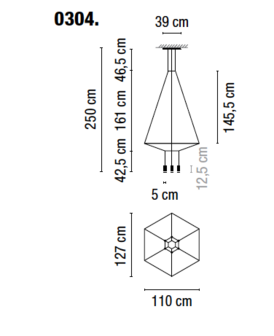 Wireflow 0304 hanglamp Vibia 