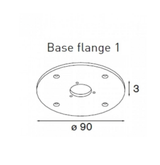 Nomad baseflange afdekplaat - Modular 