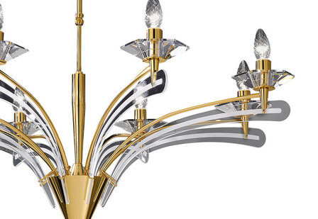 Icaro hanglamp goud Metal Lux