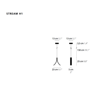 Stream H1 hanglamp Ilfari