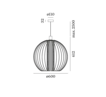 Wiro globe 1.0 hanglamp Wever &amp; Ducre 