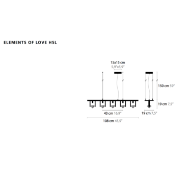 Elements of love h5l hanglamp Ilfari