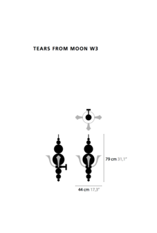 Tears from moon w3 wandlamp Ilfari
