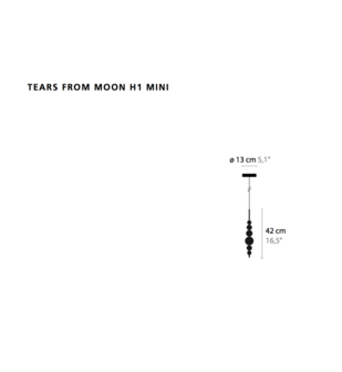 Tears from moon H1 mini hanglamp Ilfari