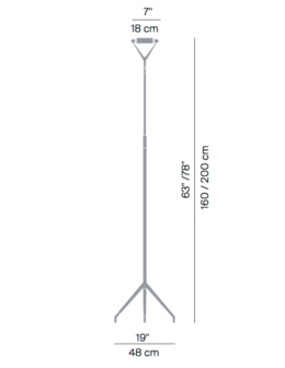 Lola d15nd vloerlamp Luceplan 