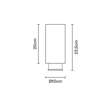 Claque F43 L20 cm plafondlamp Fabbian 