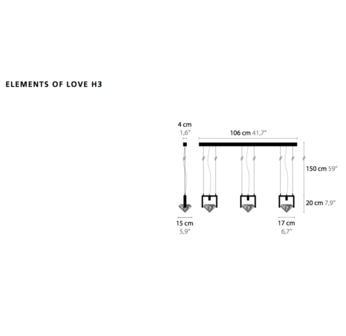 Elements of love h3 hanglamp Ilfari