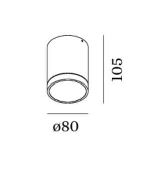 Tube 1.0 led outdoor opbouwspot Wever &amp; Ducre 