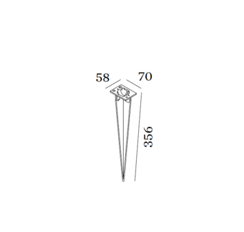 Tape 4.0 led outdoor vloerlamp Wever &amp; Ducre 