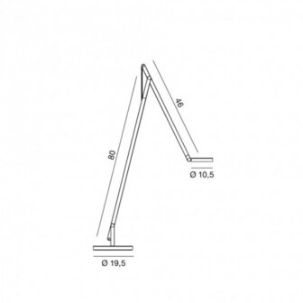 String f1 vloerlamp Rotaliana