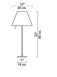 Costanza d13 c. tafellamp Luceplan