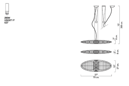 Titania up &amp; down hanglamp Luceplan