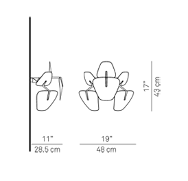 Hope d66/3a 48 cm wandlamp Luceplan