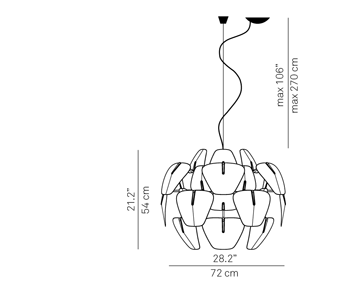 Hope d66/18 72 cm hanglamp Luceplan