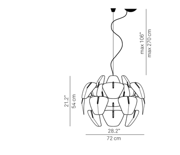 Hope d66/18 &Oslash; 72 cm hanglamp Luceplan