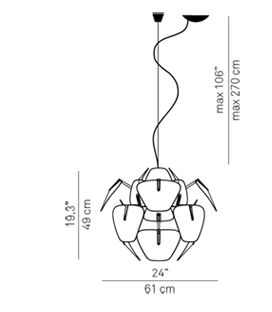 Hope d66/12 61 cm hanglamp Luceplan