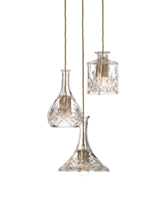 Decanterlight Chandelier 3 piece hanglamp Lee Broom