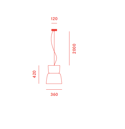 Bloom s5 hanglamp Prandina