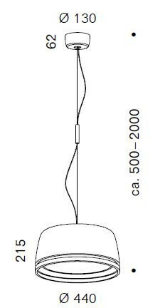 Central led grijs sensor hanglamp Serien lighting - Outlet