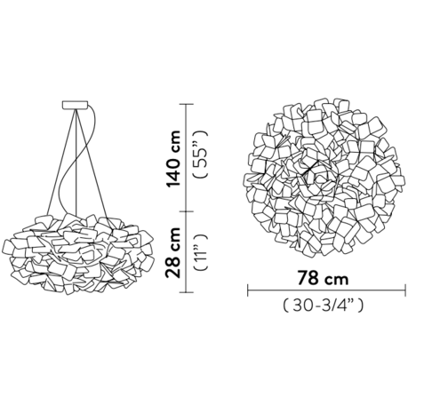 Clizia suspension large hanglamp Slamp