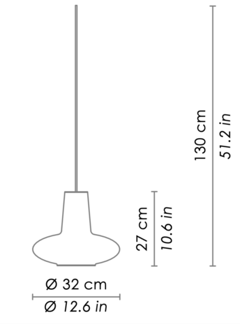 Giulietta hanglamp Zafferano 