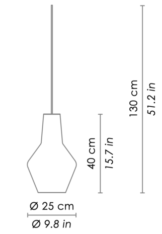 Romeo hanglamp Zafferano 