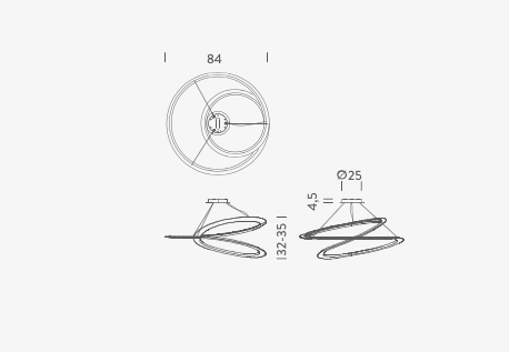 Kepler minor downlight hanglamp Nemo Lighting 