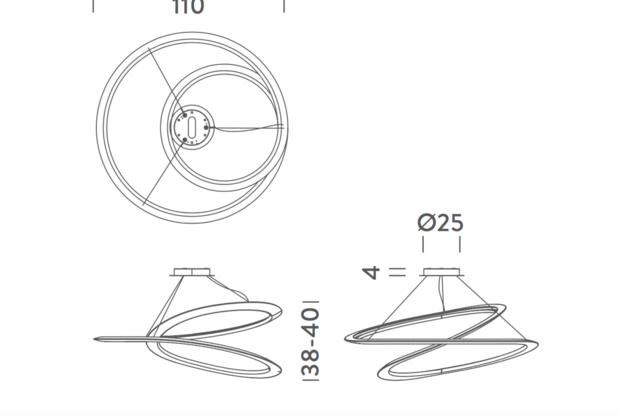 Kepler downlight hanglamp Nemo Lighting 