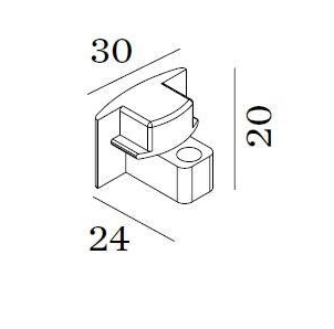 Track 1-fase end cap - Wever & Ducre 