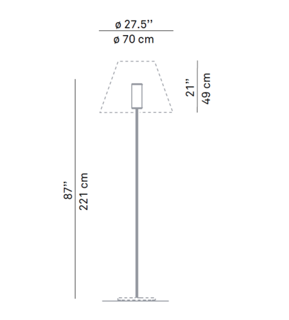 Grande Costanza open air outdoor vloerlamp Luceplan