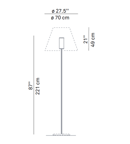 Grande costanza  d13g.air outdoor vloerlamp Luceplan