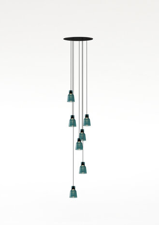 Drip S/07L glas hanglamp Bover