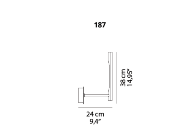 Ilo 187 wandlamp Oluce 