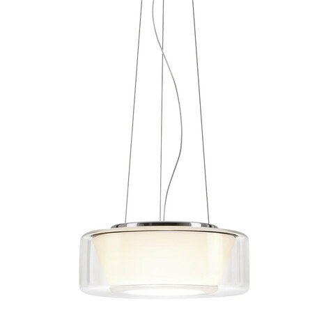 Curling (M) helder/opaal conical led hanglamp Serien Lighting  