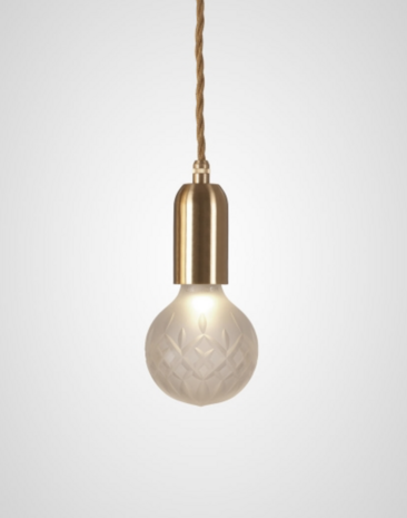 Frosted Crystal Bulb & Pendant hanglamp Lee Broom 